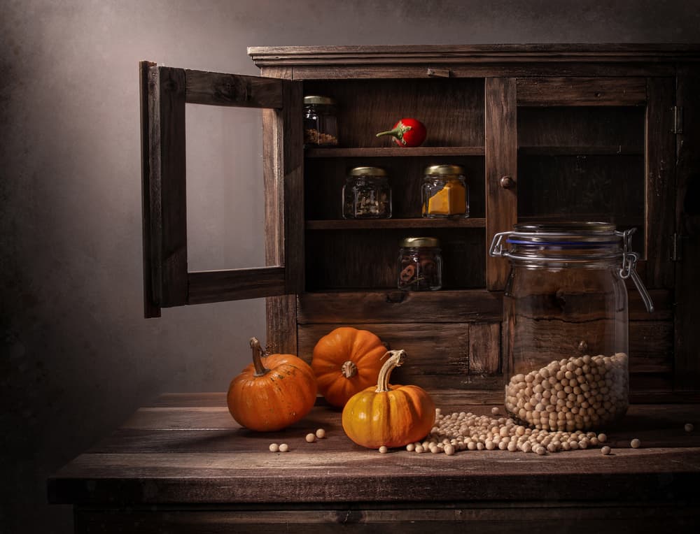 Rustic Fall Pantry by Margareth Perfoncio — canvas wall art
