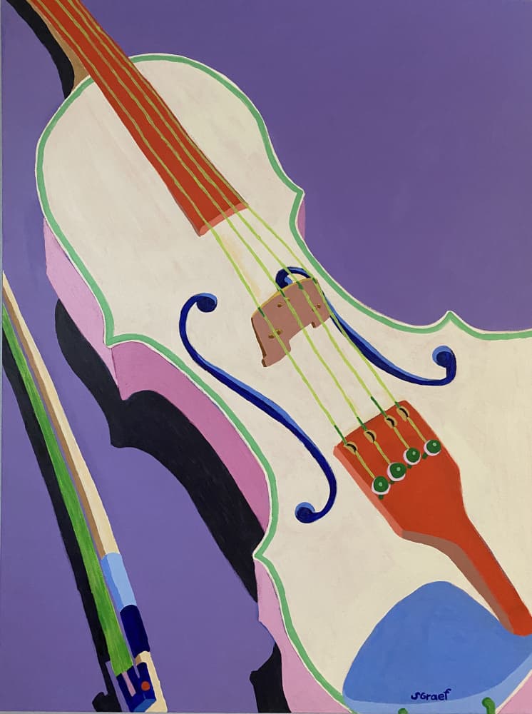 Violin by Sue Graef — canvas wall art