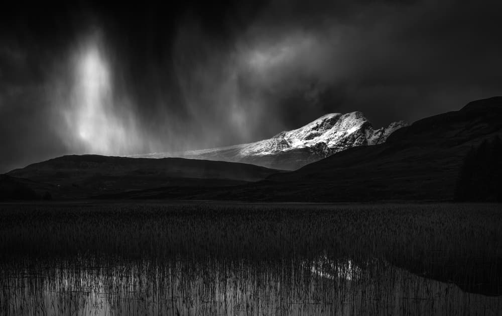 Snowy Peak Reflection by Rob Darby — canvas wall art