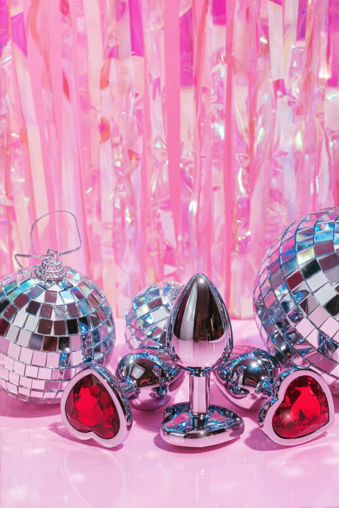 Pink Mirror Ball Still Life by Julia Ramiro — canvas wall art