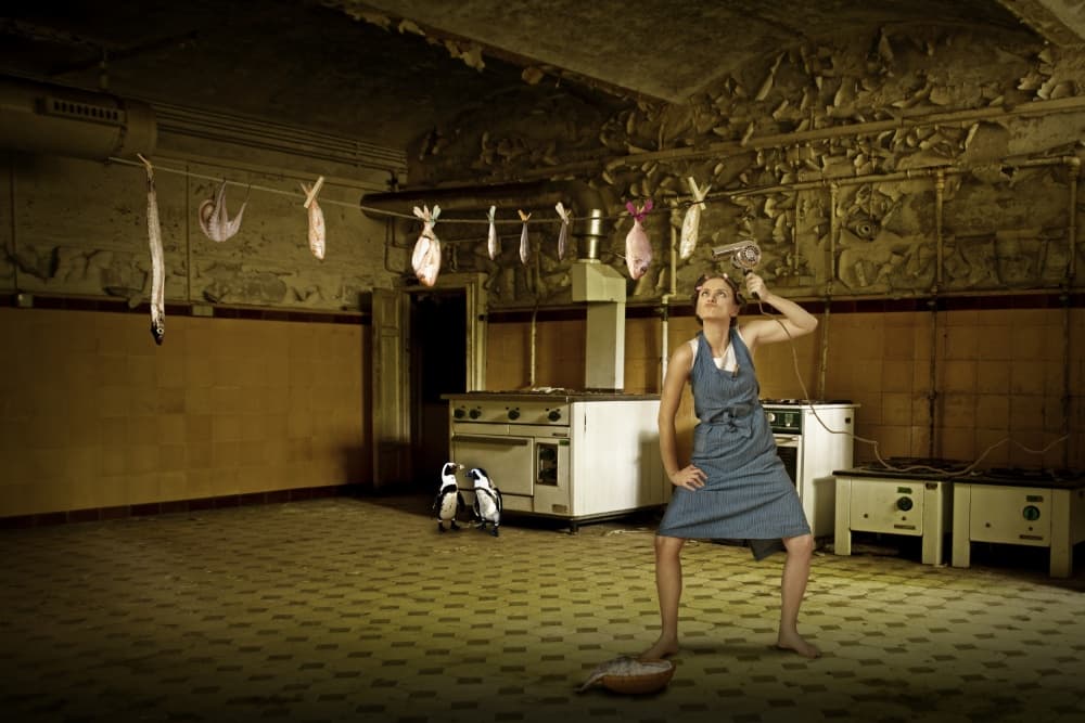 Surreal Culinary Scene by Christine von Diepenbroek — canvas wall art