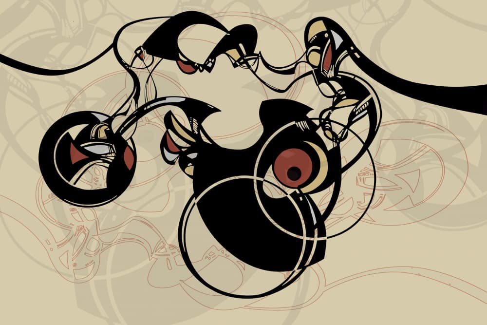 Dynamic Abstract Flow by Alejandra Winkhaus — canvas wall art