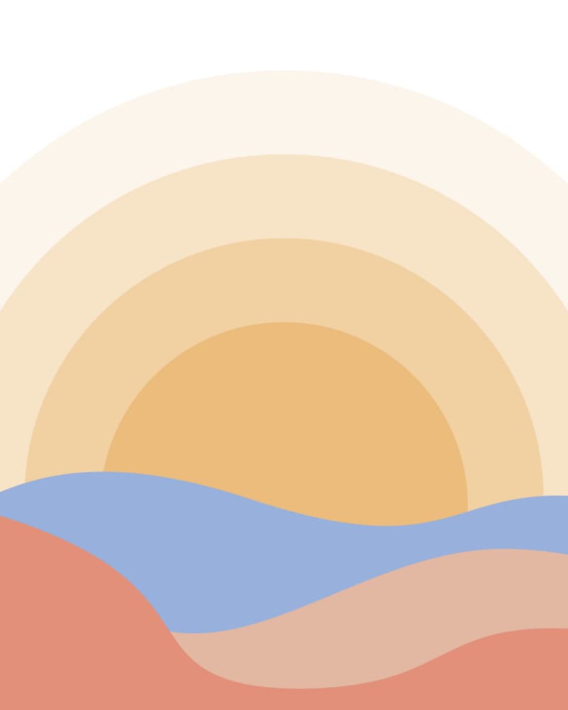 Tranquil Ocean Sunset by KsanaKalpa — canvas wall art