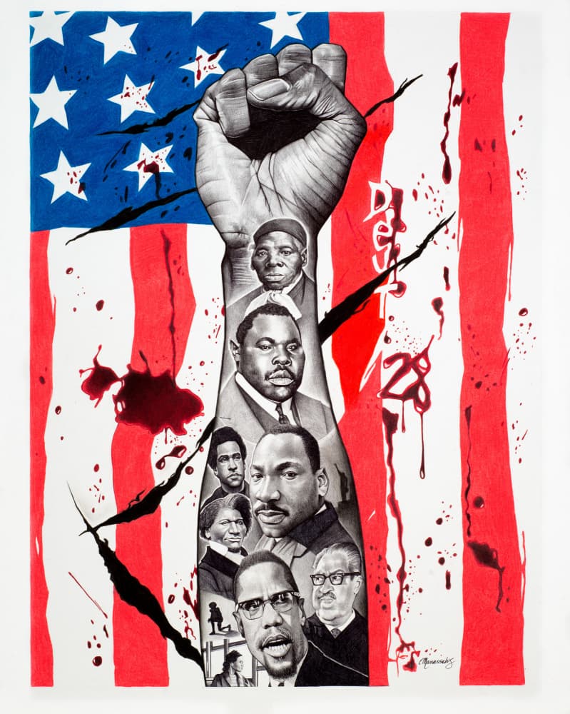 Black History Leaders by Manasseh Johnson Sr. — canvas wall art