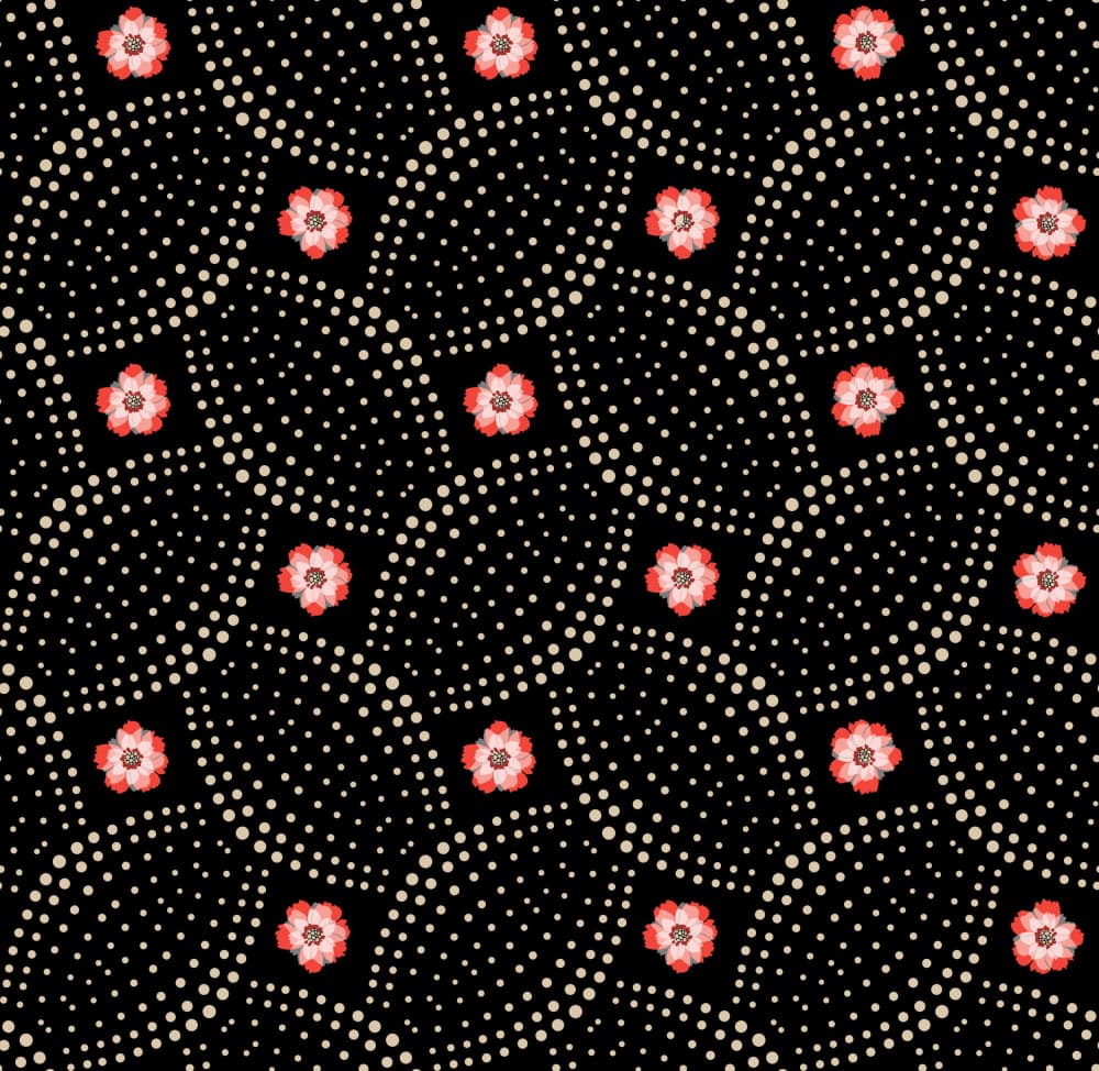 Delicate Floral Dots by Annick — canvas wall art