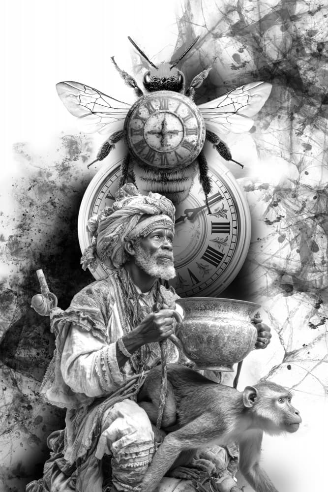 Spiritual Man's Time by Rafal Kulik — canvas wall art