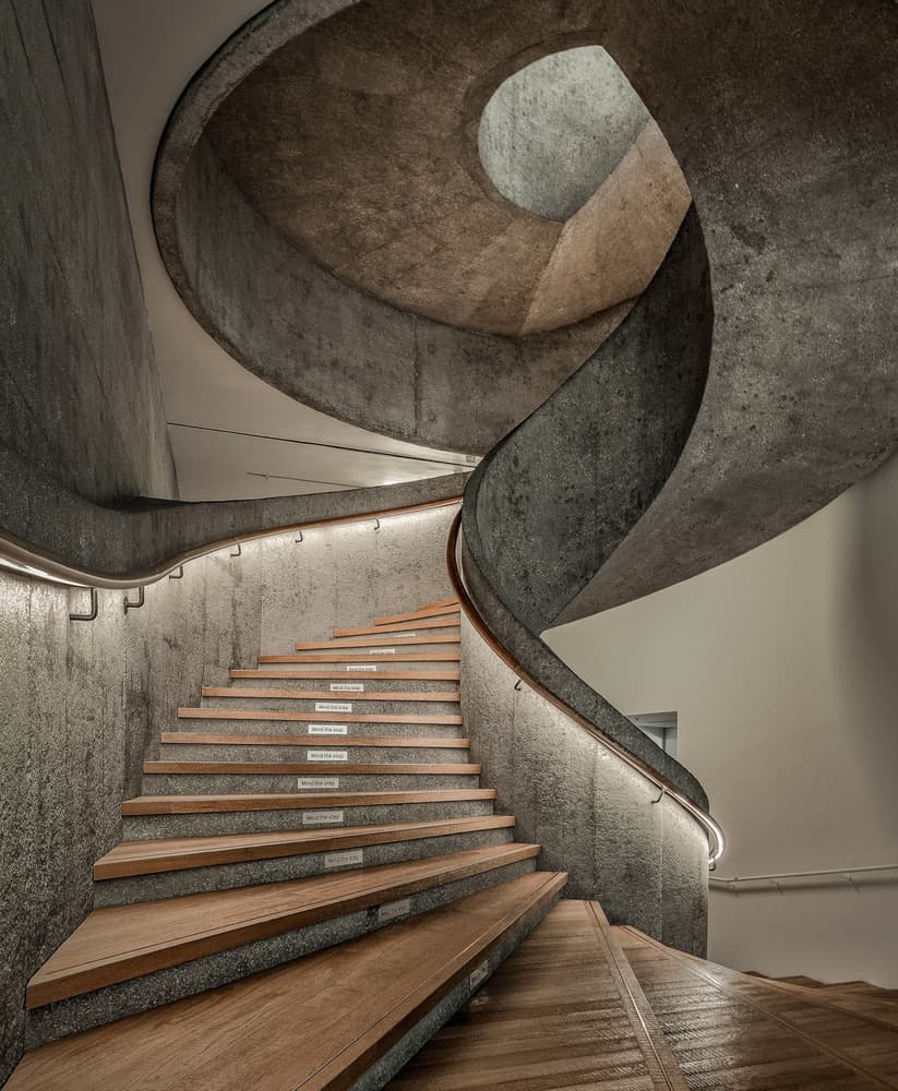 Modern Spiral Staircase by Andreas Agazzi — canvas wall art