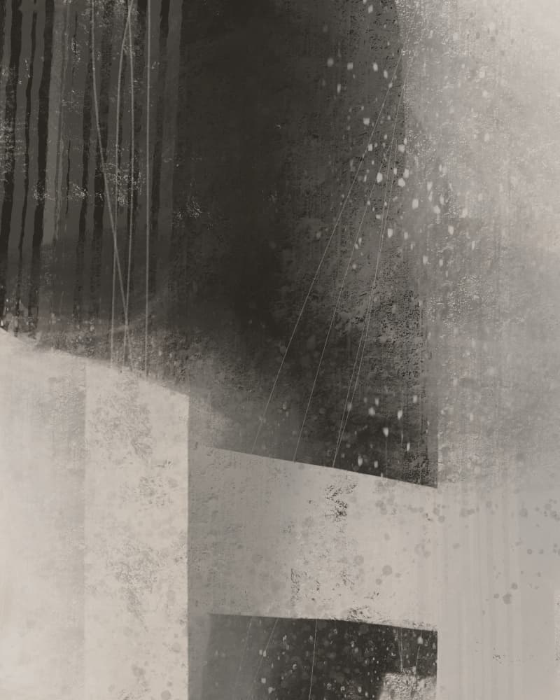 Dark Urban Geometry by MANSI SAXENA — canvas wall art