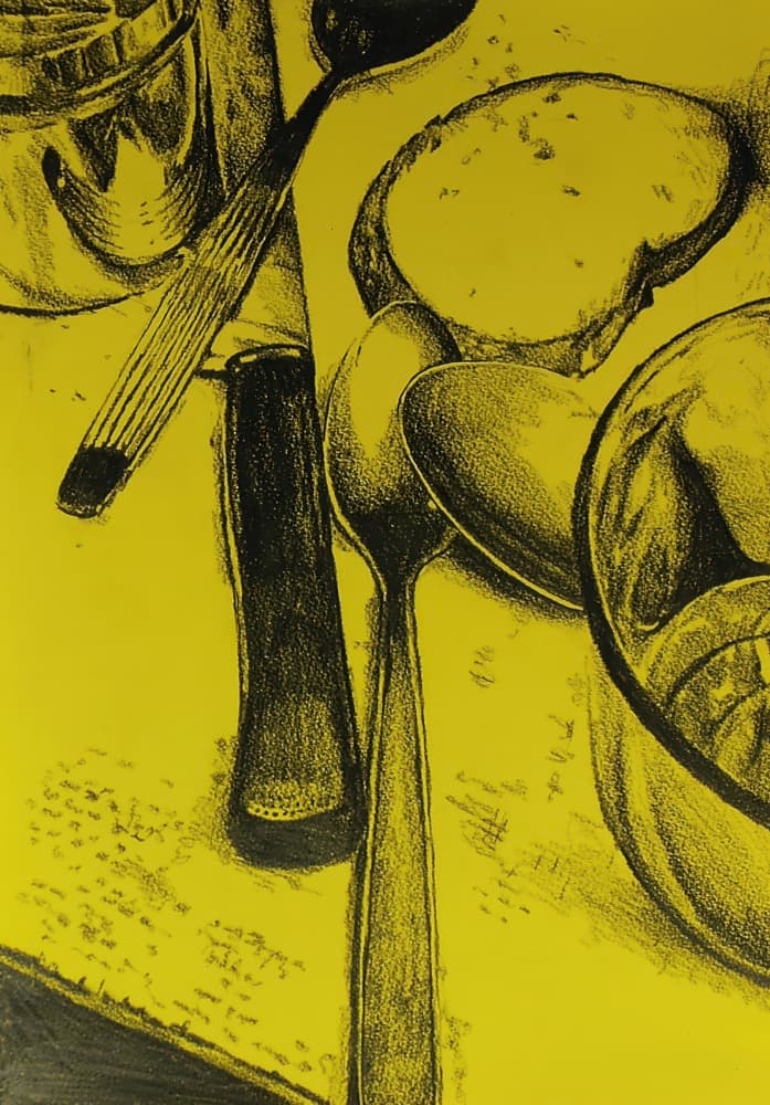 Graphic Kitchen Still Life by Kulik — canvas wall art