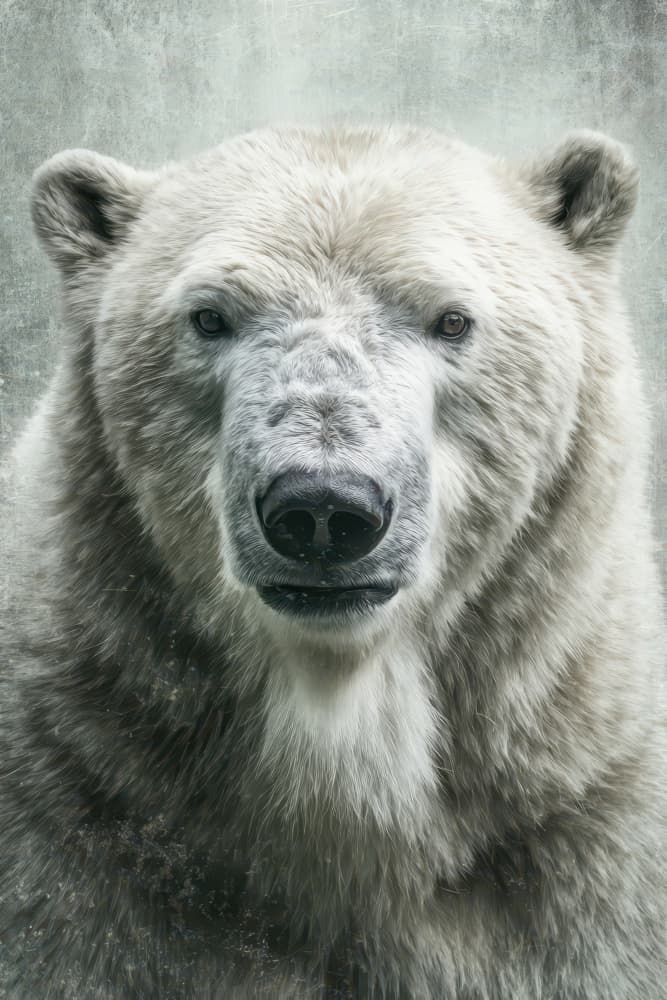 Polar Bear Gaze by Rafal Kulik — canvas wall art