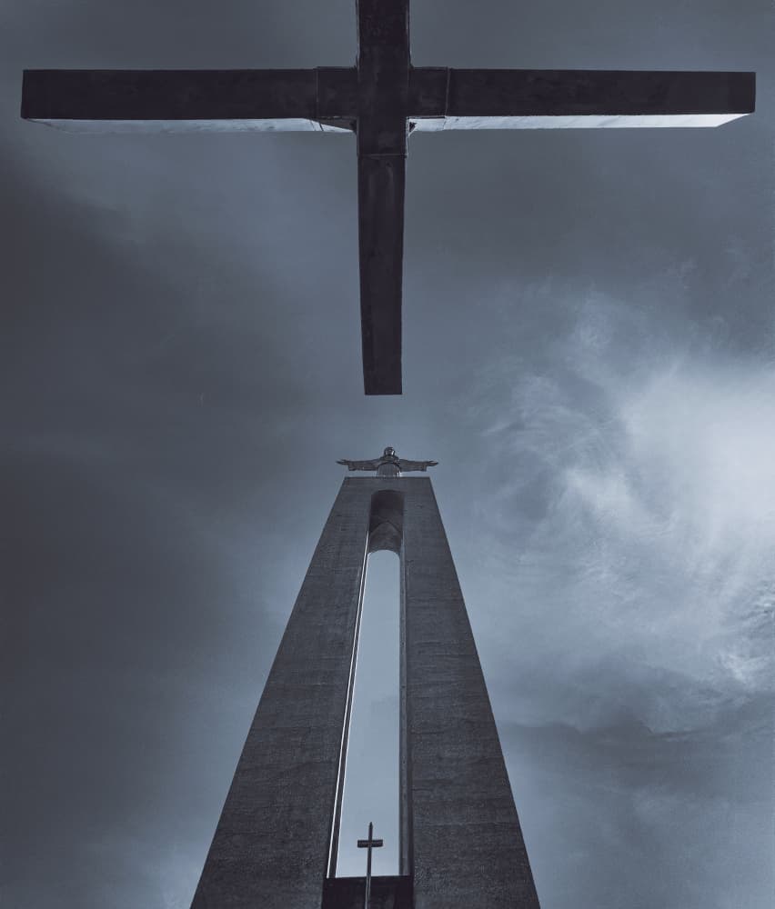 Christ Statue Skyward by Molly Fu APA — canvas wall art