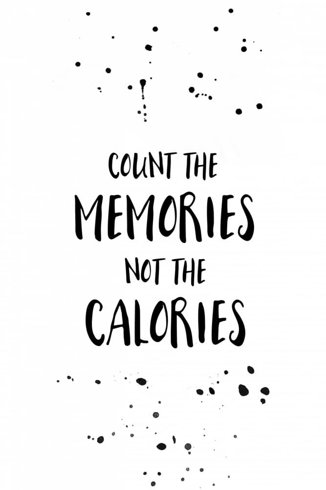 Count Memories Not Calories by Melanie Viola — canvas wall art