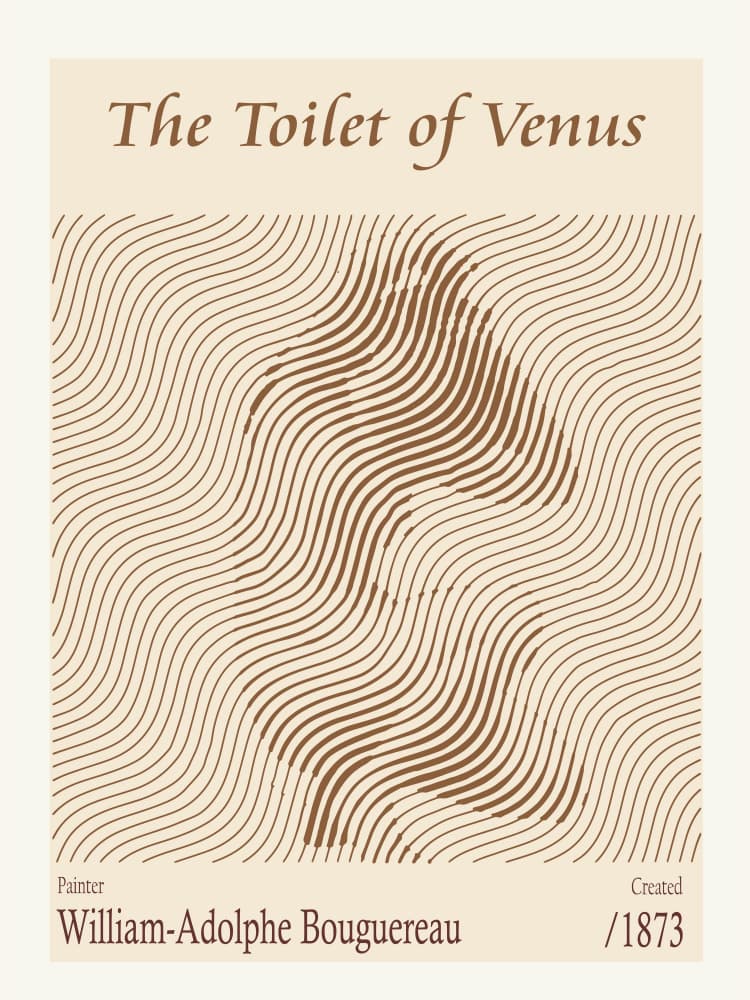 Wavy Line Venus by Doa Project — canvas wall art