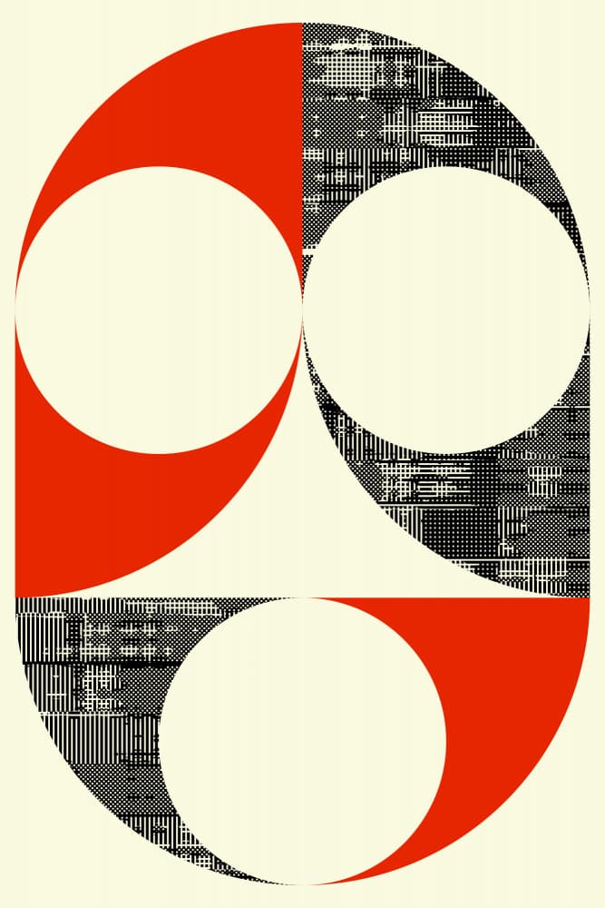 Digital Geometric Mask by Petr Strnad — canvas wall art