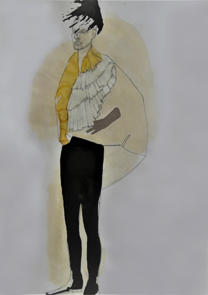 Modern Fashion Illustration by Doris Schmitz — canvas wall art