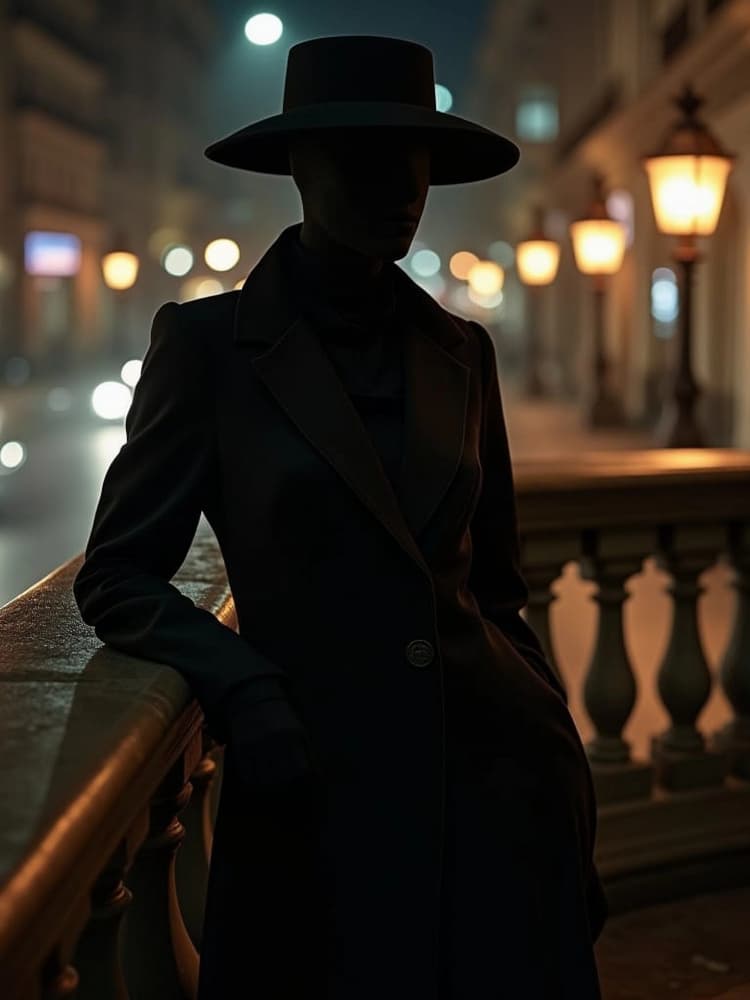 Mysterious Woman At Night by Josie George — canvas wall art