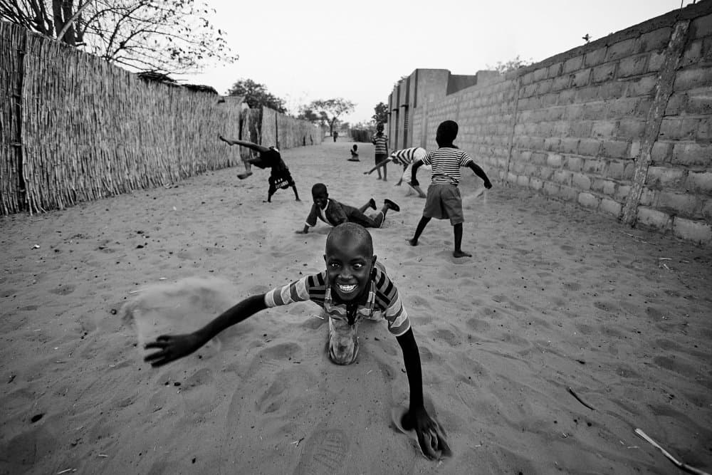 Joyful Kids Playing by Luís Godinho — canvas wall art
