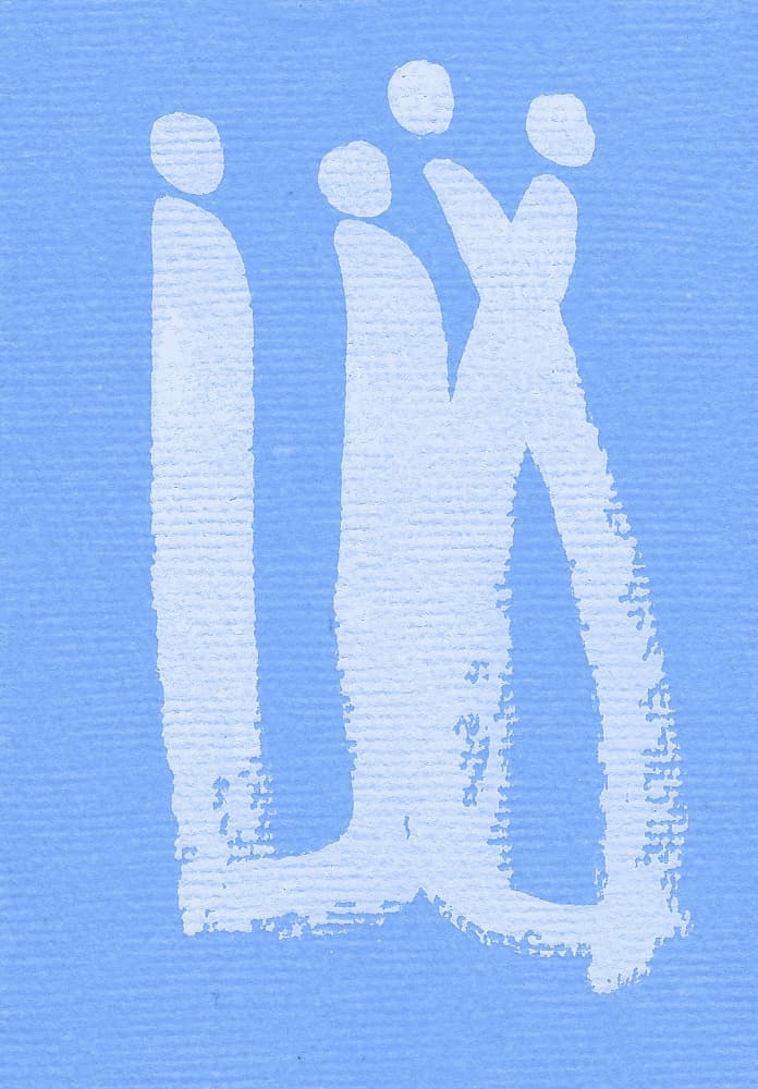 Abstract Figures Connection by Santhosh ch — canvas wall art