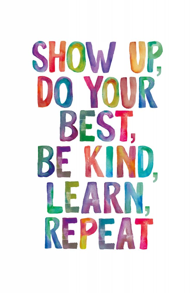Colorful Motivational Quote by Brett Wilson — canvas wall art