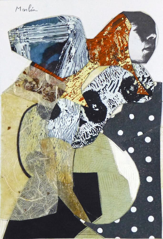 Abstract Figure Collage by Pascal Marlin — canvas wall art