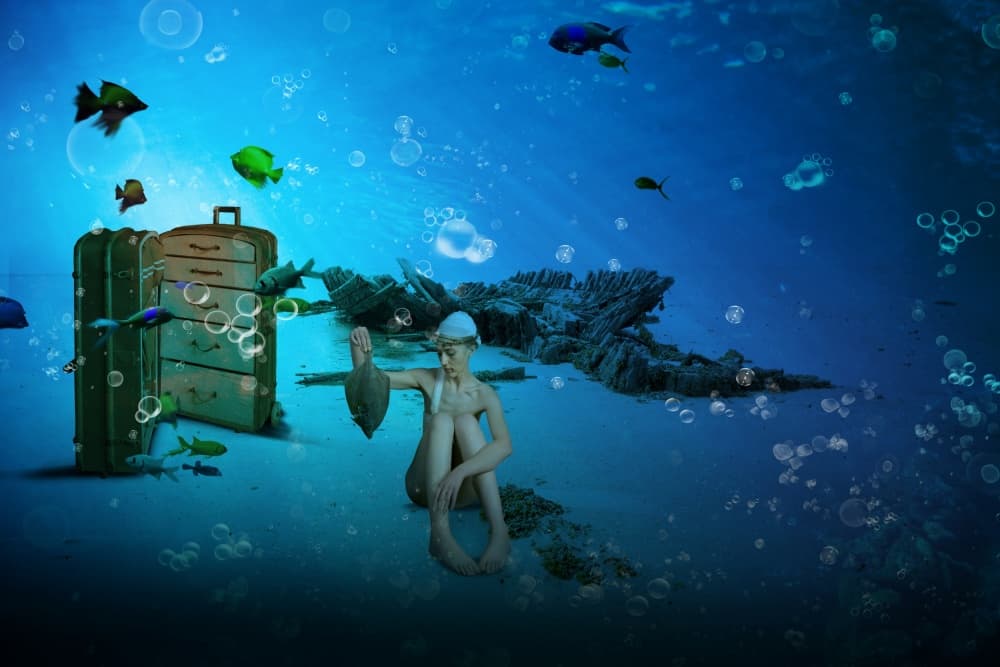 Underwater Dreamscape by Christine von Diepenbroek — canvas wall art