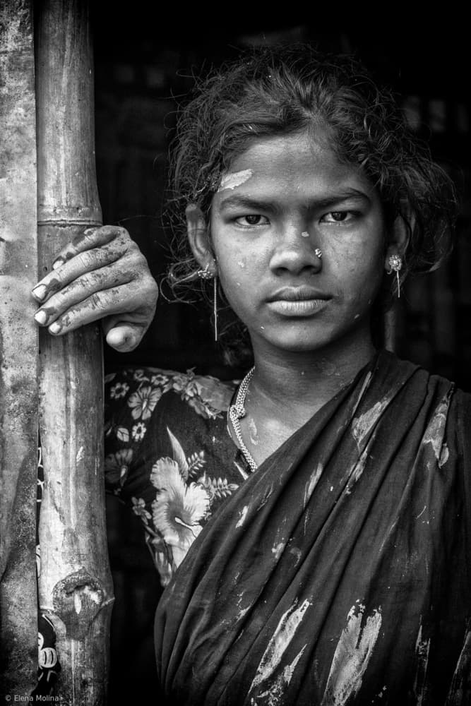 Intense Indian Gaze by Elena Molina — canvas wall art