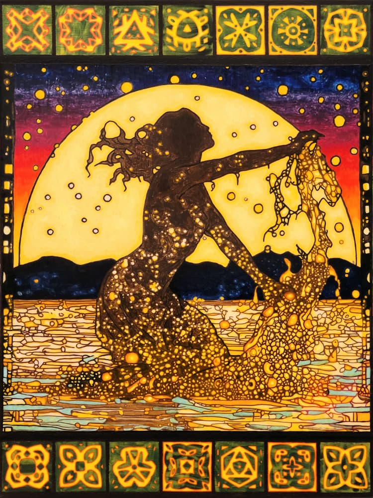 Moonlit Water Dance by Vivian Kim — canvas wall art