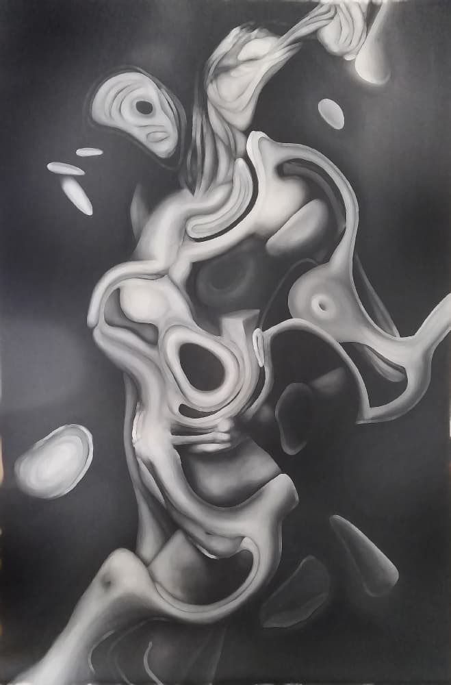 Fluid Biomorphic Forms by Stefano Mazzolini — canvas wall art