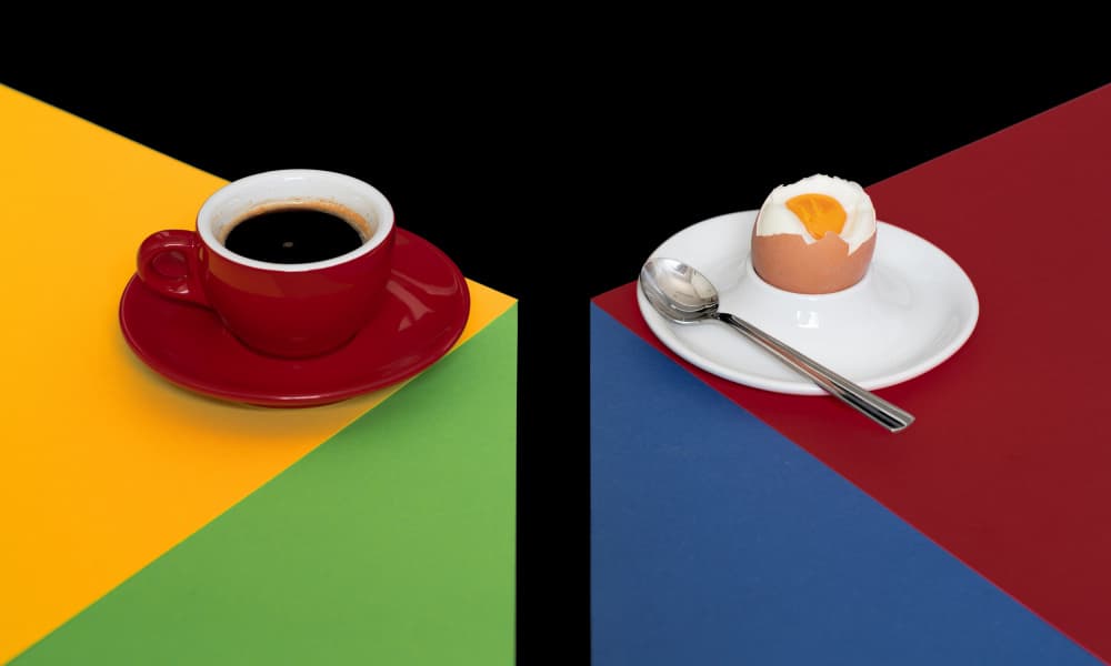 Colorful Breakfast Duo by FranzStaab — canvas wall art