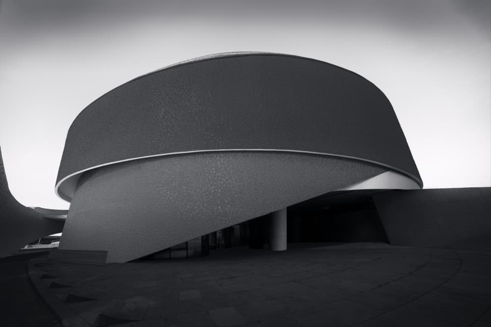 Sleek Abstract Architecture by Olavo Azevedo — canvas wall art
