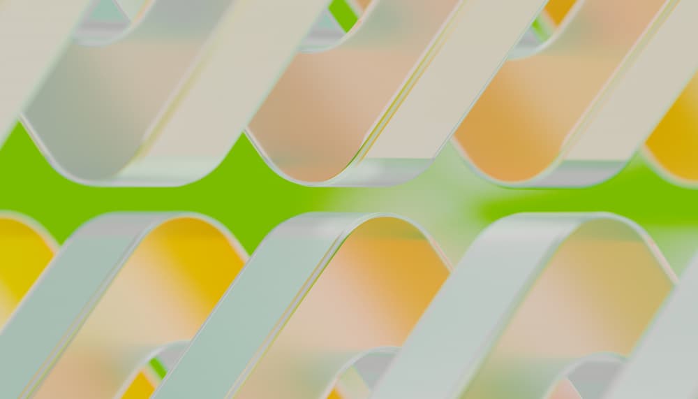 Vibrant Curved Ribbons by Javier Pardina — canvas wall art