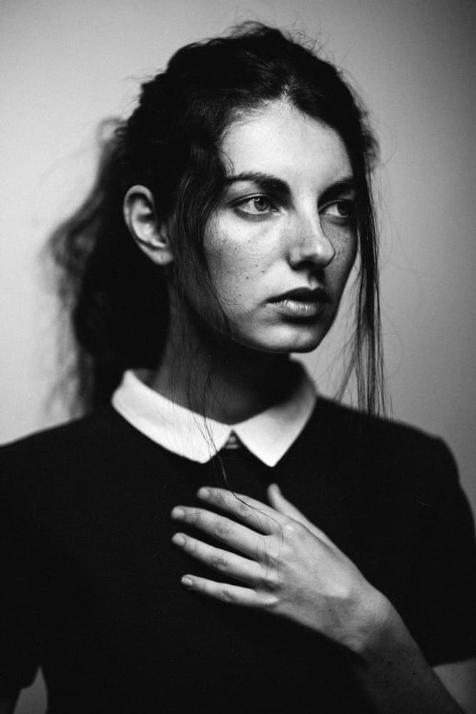 Pensive Young Woman by Artem Vasilenko — canvas wall art