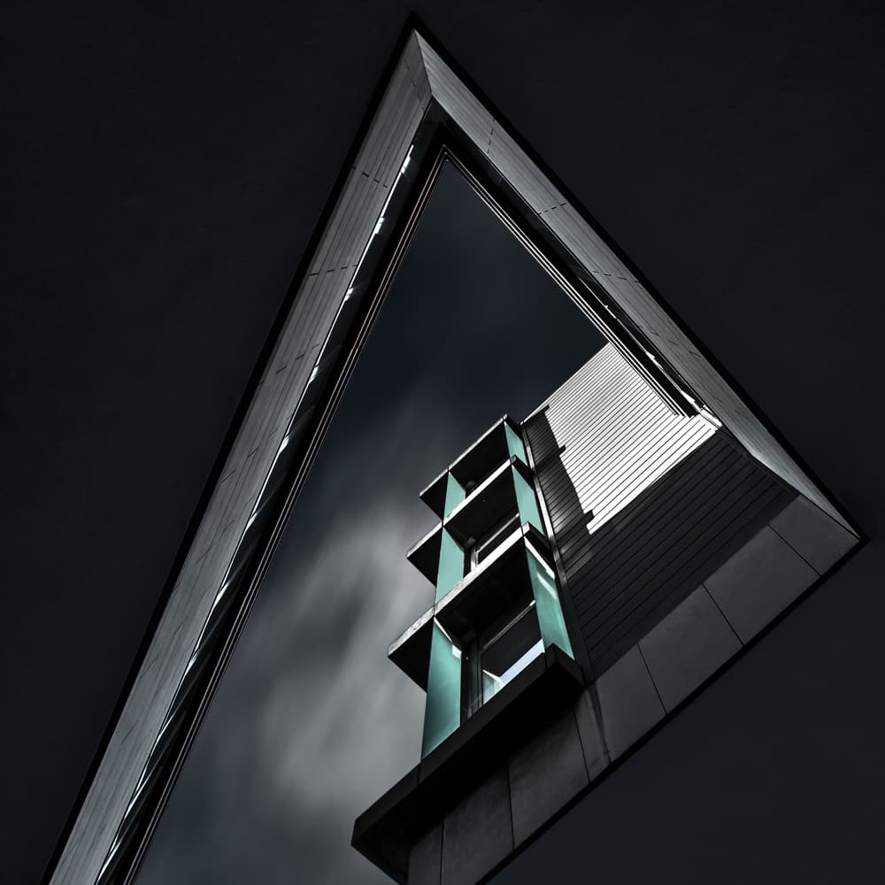 Modern Geometric Angles by Gilbert Claes — canvas wall art