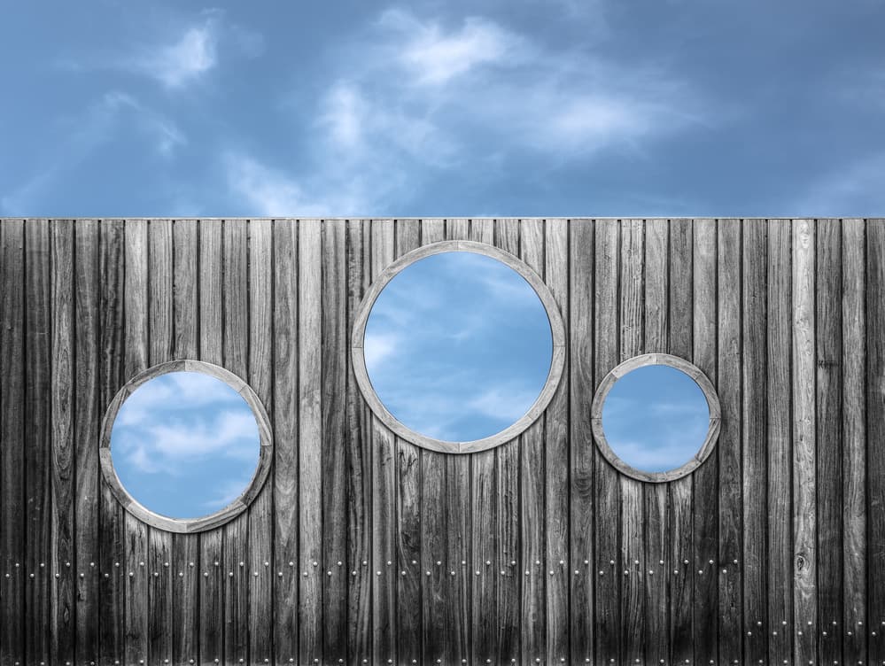 Sky Through Portholes by Harry Verschelden — canvas wall art