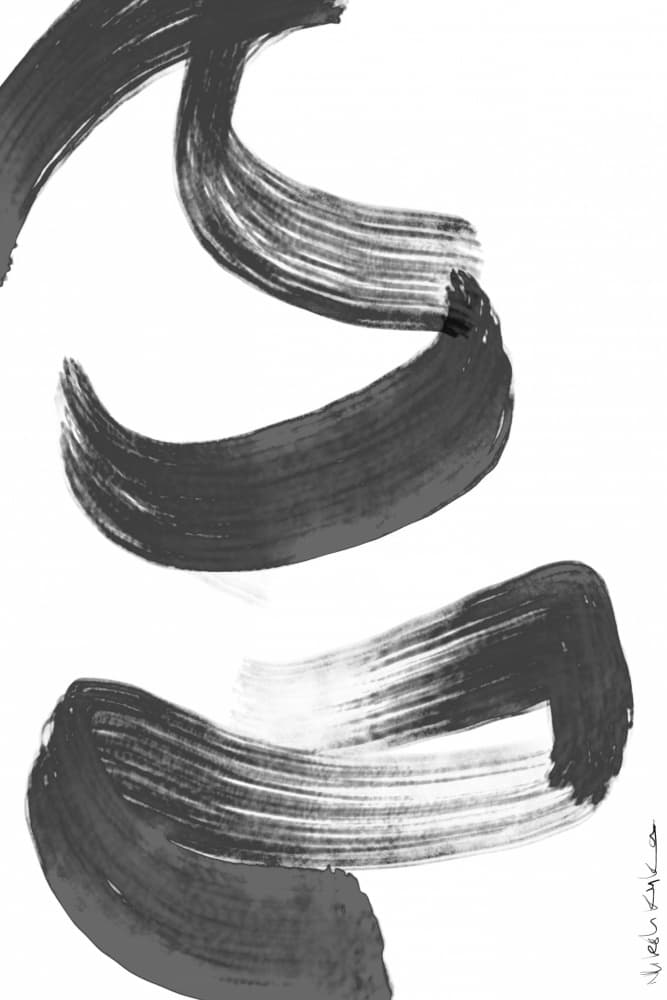 Flowing Sumi Strokes by Nilesh Kulkarni — canvas wall art