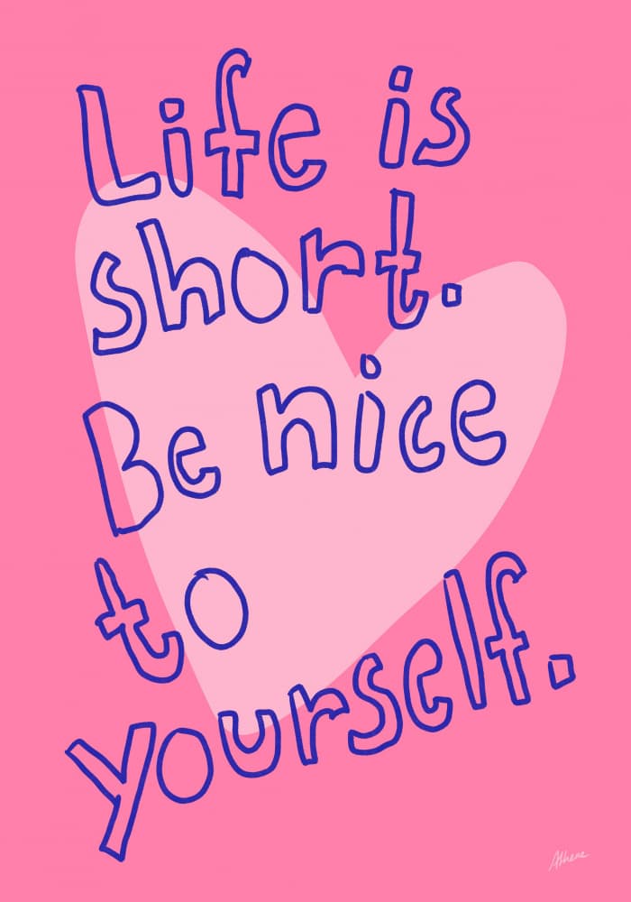 Be nice!! by Athene Fritsch — canvas wall art