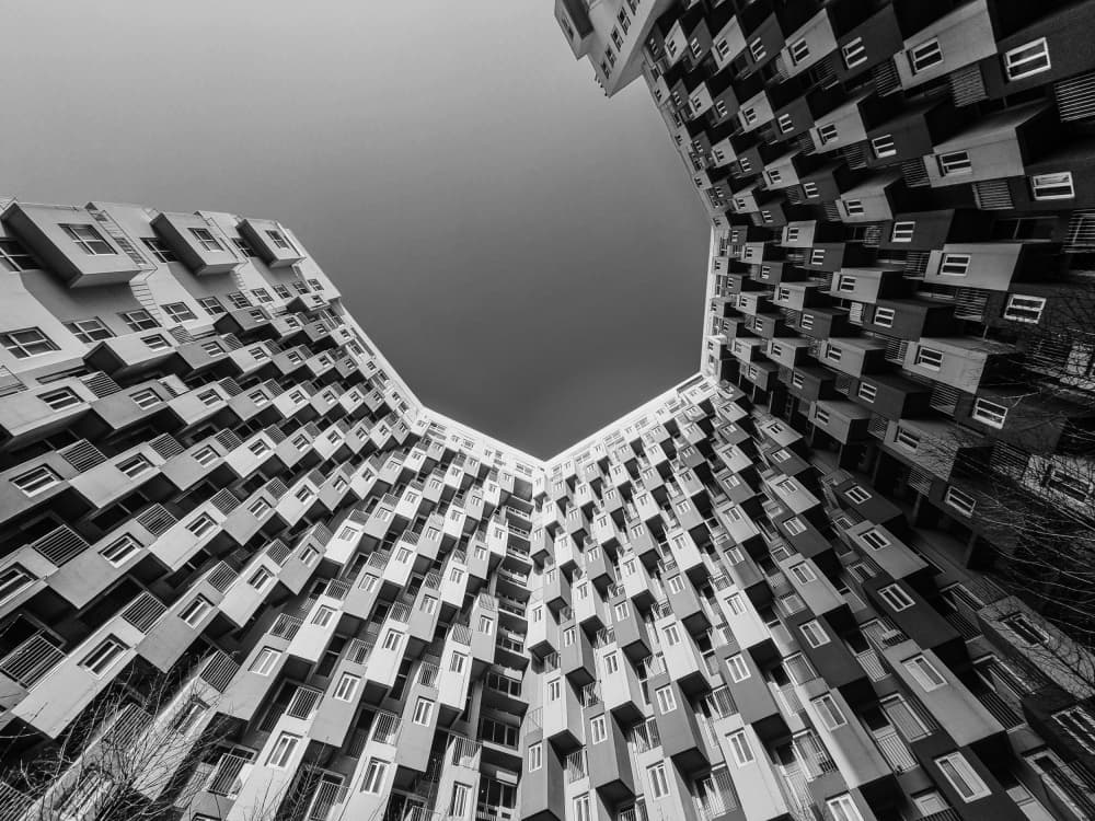 Geometric High-rises by YoungIl Kim — canvas wall art