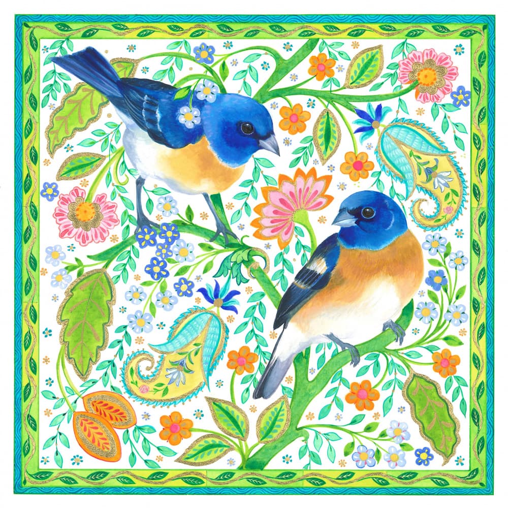Charming Birds' Melody by Isabelle Brent — canvas wall art