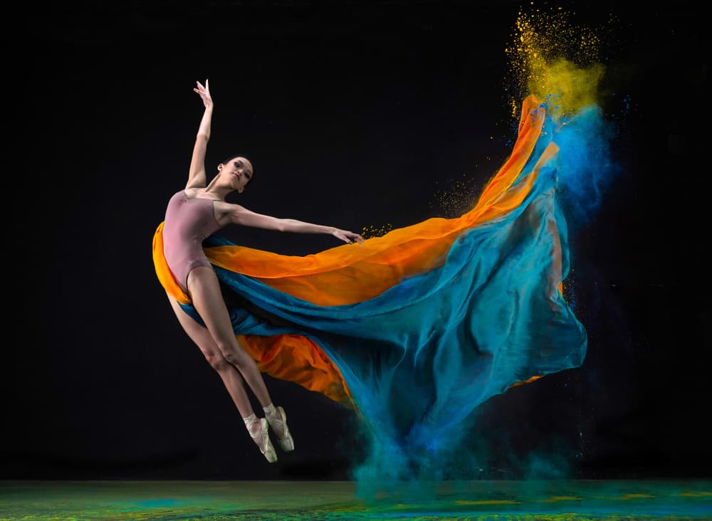 Dynamic Dance Color Burst by Rawisyah Aditya — canvas wall art
