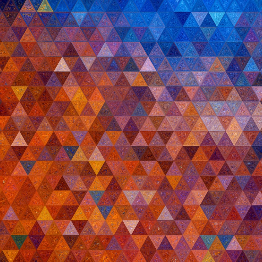 Vibrant Geometric Gradient by Justyna Jaszke — canvas wall art