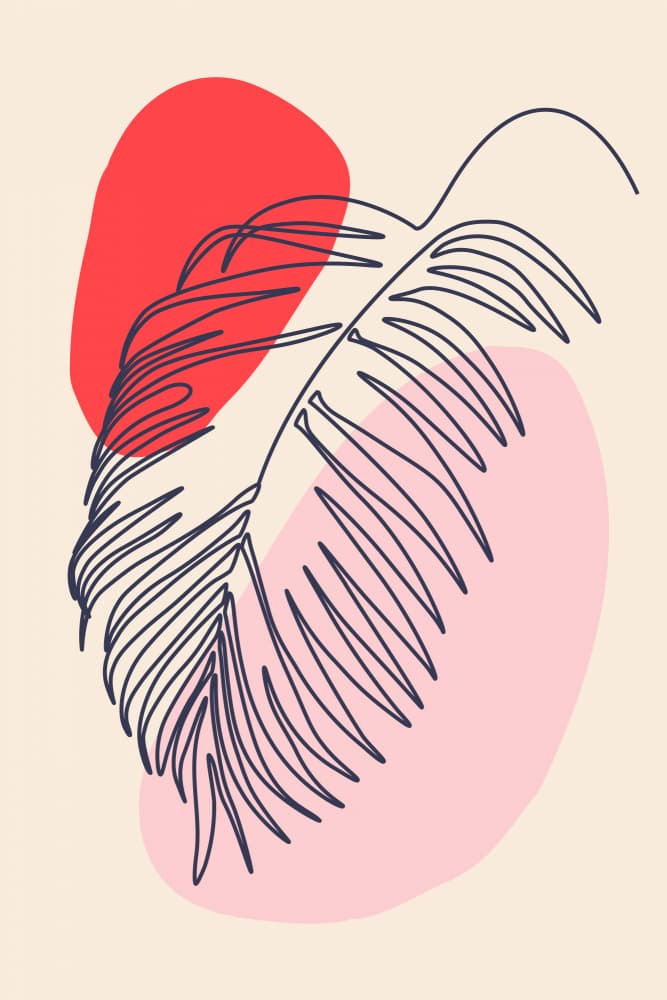 Abstract Palm Lines by jay stanley — canvas wall art