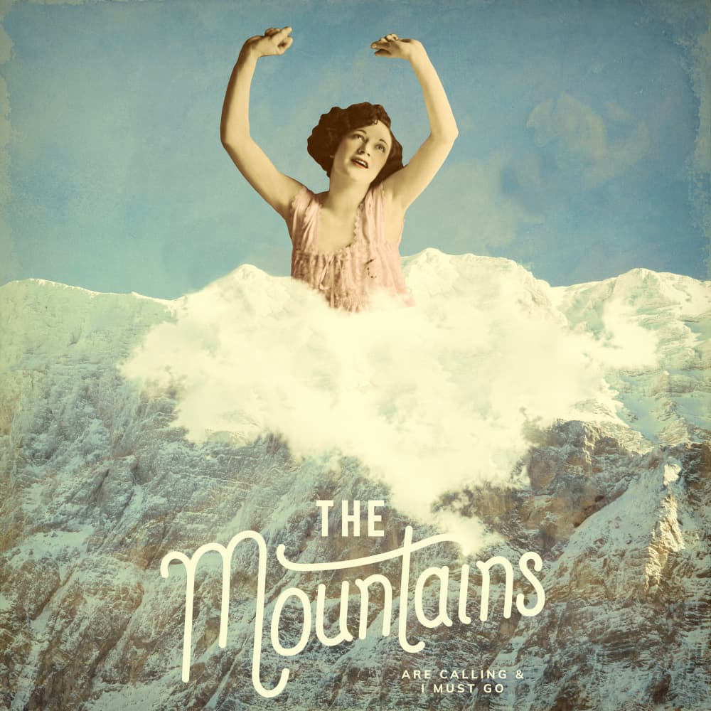 Mountains Calling Woman by Marja van den Hurk — canvas wall art