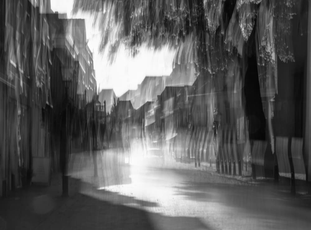 Abstract City Motion by Ria Groot Zevert — canvas wall art