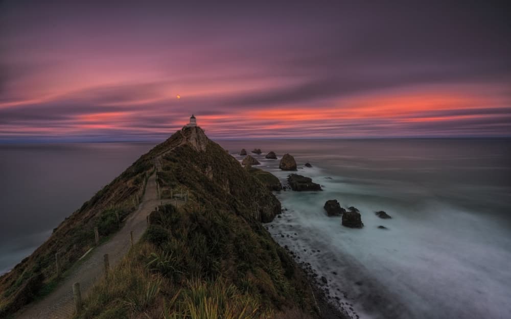 Twilight Lighthouse Coast by James Zhen Yu — canvas wall art