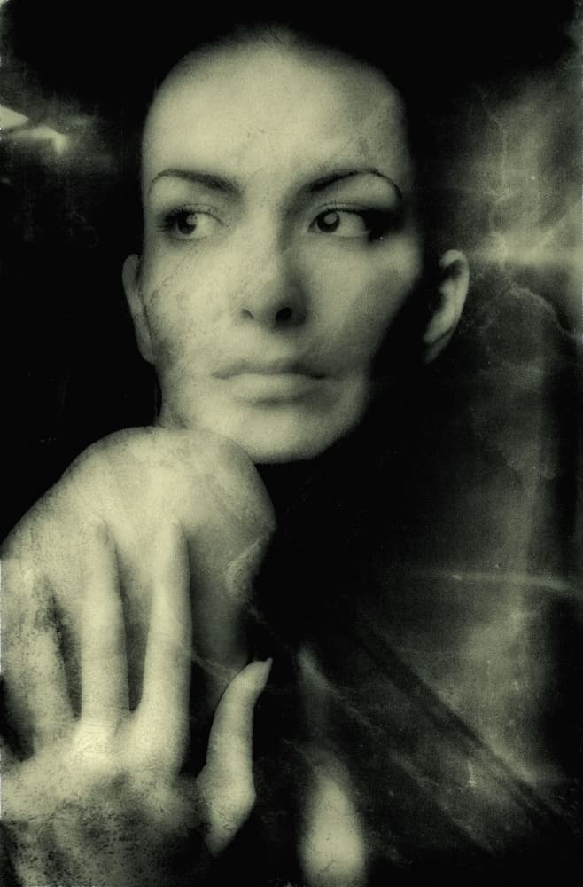 Pensive Woman Portrait by Harry Verschelden — canvas wall art
