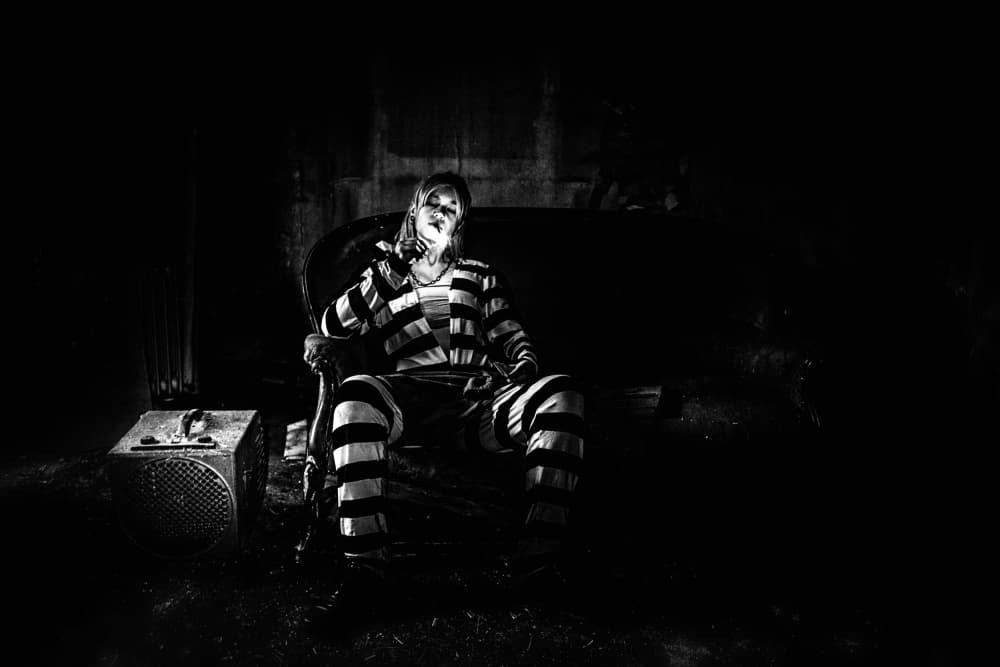 Gothic Prisoner's Gaze by Georgios Bero — canvas wall art