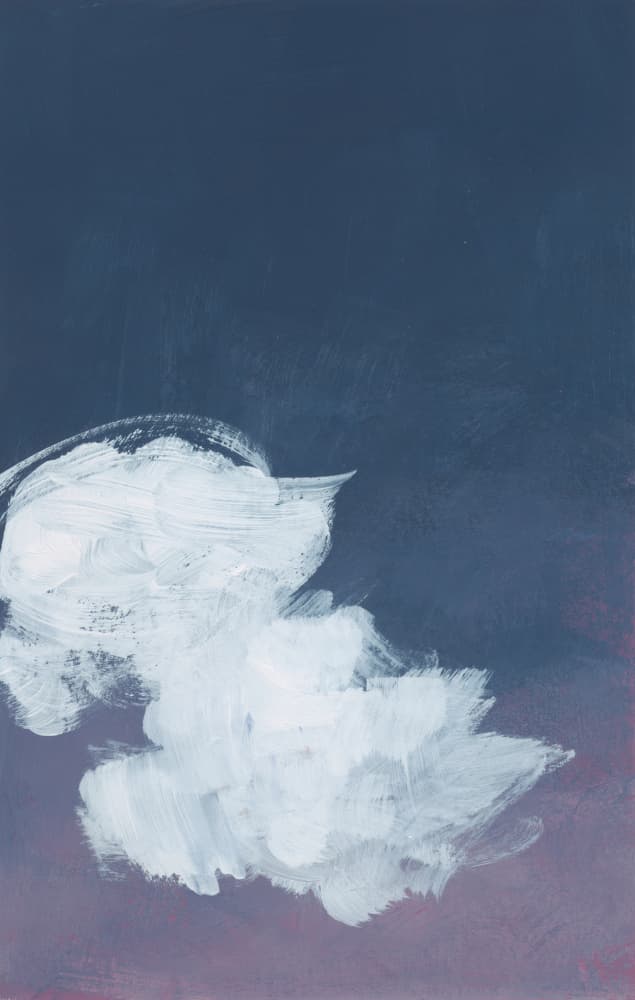 Indigo Night Clouds by Bronwyn Baker — canvas wall art