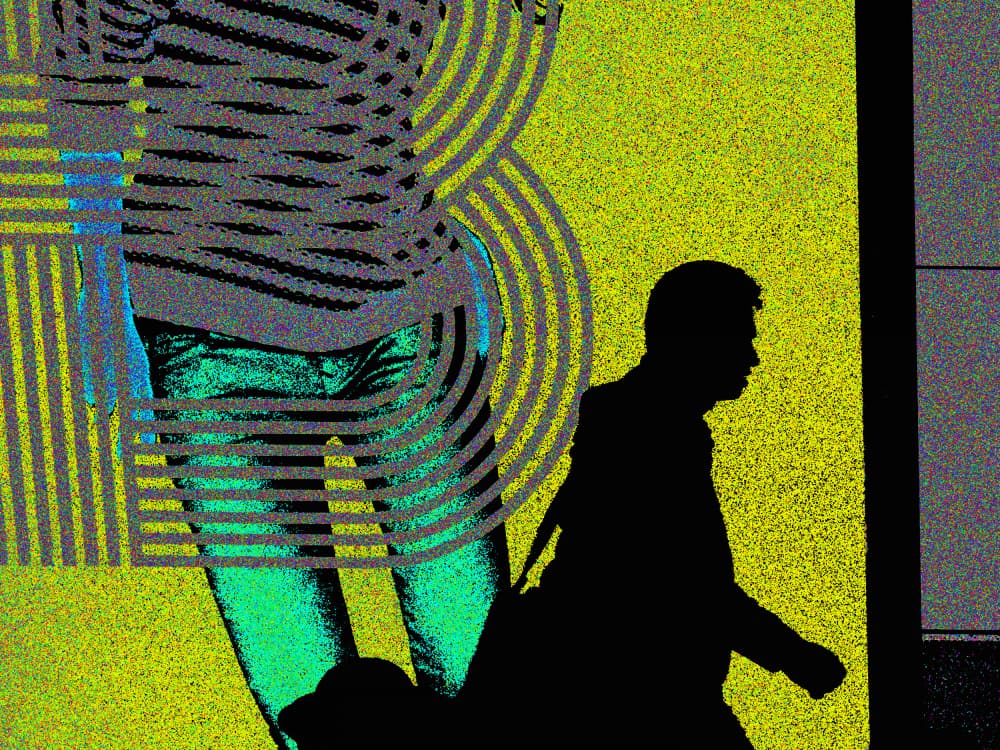 Vibrant City Strides by Petr Strnad — canvas wall art