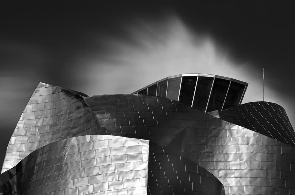 Modern Metallic Curves by Hans-Wolfgang Hawerkamp — canvas wall art