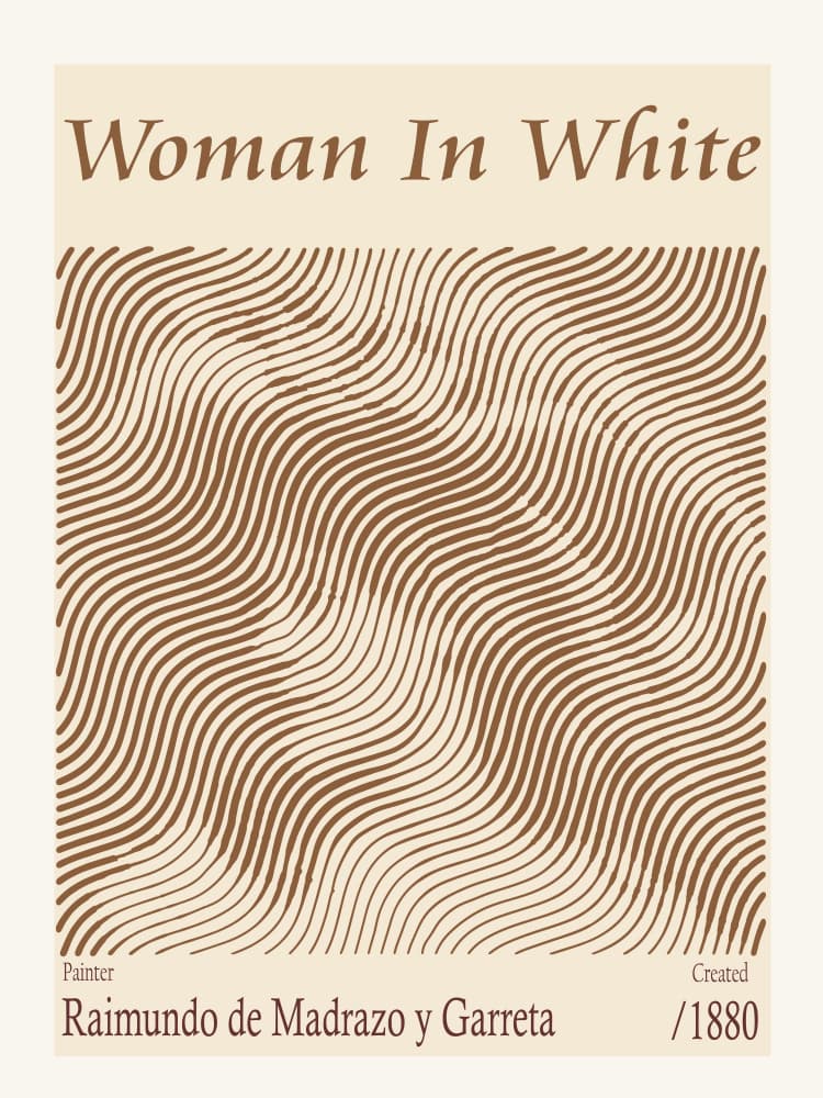 Woman in Wavy Lines by Doa Project — canvas wall art